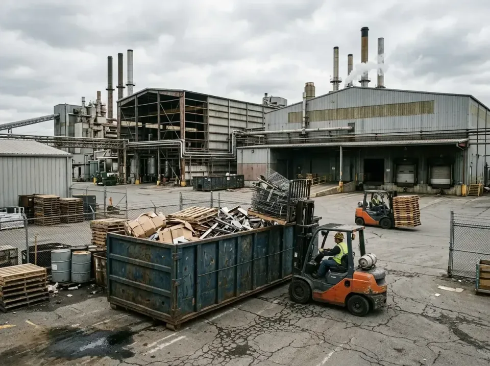 industrial-factory-scrap-conta-003 — frequently asked questions, Cheap Roll-off Dumpster Rentals in Upland, PA